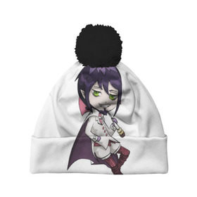Шапка 3D c помпоном с принтом Blue Exorcist Мефисто в городе Новоалтайск, 100% полиэстер | универсальный размер, печать по всей поверхности изделия | ao no exorcist | демон | сатана | синий экзорцист