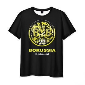 Мужская футболка 3D с принтом Borussia Dortmund в городе Новоалтайск, 100% полиэфир | прямой крой, круглый вырез горловины, длина до линии бедер | Тематика изображения на принте: боруссия | дортмунд
