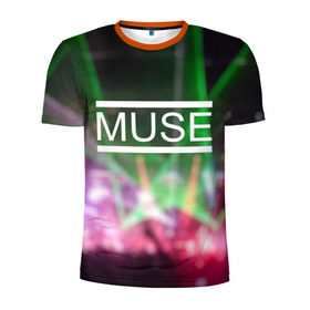 Мужская футболка 3D спортивная с принтом Muse в городе Новоалтайск, 100% полиэстер с улучшенными характеристиками | приталенный силуэт, круглая горловина, широкие плечи, сужается к линии бедра | 
