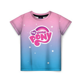 Детская футболка 3D с принтом My Little Pony в городе Новоалтайск, 100% гипоаллергенный полиэфир | прямой крой, круглый вырез горловины, длина до линии бедер, чуть спущенное плечо, ткань немного тянется | dash | rainbow