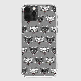 Чехол для iPhone 12 Pro Max с принтом Злые котики в городе Новоалтайск, Силикон |  | Тематика изображения на принте: дьявол | звезда | кот | котик | кошка | милота | пентаграмма | серый | юмор