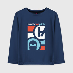 Детский лонгслив хлопок с принтом TwentyONE PILOTS в городе Новоалтайск, 100% хлопок | круглый вырез горловины, полуприлегающий силуэт, длина до линии бедер | 21 | blurryface | clique | music | pilots | rock | twenty one pilots | twentyone | пилот