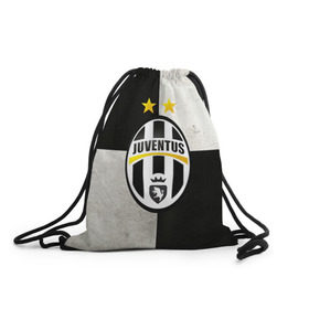 Рюкзак-мешок 3D с принтом Juventus FC в городе Новоалтайск, 100% полиэстер | плотность ткани — 200 г/м2, размер — 35 х 45 см; лямки — толстые шнурки, застежка на шнуровке, без карманов и подкладки | Тематика изображения на принте: juve | италия | клуб | фк | футбол | футбольный | ювентус