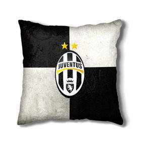 Подушка 3D с принтом Juventus FC в городе Новоалтайск, наволочка – 100% полиэстер, наполнитель – холлофайбер (легкий наполнитель, не вызывает аллергию). | состоит из подушки и наволочки. Наволочка на молнии, легко снимается для стирки | juve | италия | клуб | фк | футбол | футбольный | ювентус