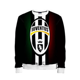 Детский свитшот 3D с принтом Juventus FC в городе Новоалтайск, 100% полиэстер | свободная посадка, прямой крой, мягкая тканевая резинка на рукавах и понизу свитшота | Тематика изображения на принте: juve | италия | клуб | фк | футбол | футбольный | ювентус