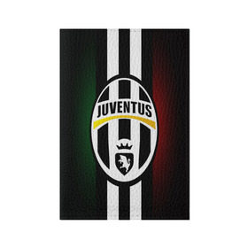 Обложка для паспорта матовая кожа с принтом Juventus FC в городе Новоалтайск, натуральная матовая кожа | размер 19,3 х 13,7 см; прозрачные пластиковые крепления | Тематика изображения на принте: juve | италия | клуб | фк | футбол | футбольный | ювентус