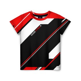 Детская футболка 3D с принтом cs:go - Cyrex style (Сайрекс) в городе Новоалтайск, 100% гипоаллергенный полиэфир | прямой крой, круглый вырез горловины, длина до линии бедер, чуть спущенное плечо, ткань немного тянется | cs | csgo | cyrex | го | кс | сайрекс