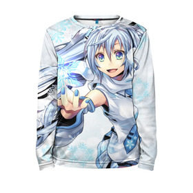 Детский лонгслив 3D с принтом Hatsune Miku в городе Новоалтайск, 100% полиэстер | длинные рукава, круглый вырез горловины, полуприлегающий силуэт
 | Тематика изображения на принте: hatsune miku | miku | vocaloid | аниме | мику | мику хацунэ