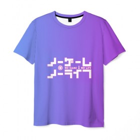 Мужская футболка 3D с принтом No Game No Life в городе Новоалтайск, 100% полиэфир | прямой крой, круглый вырез горловины, длина до линии бедер | anime | game | no game no life | аниме | игра на выживание