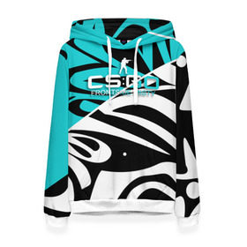Женская толстовка 3D с принтом cs:go - Frontside Misty Style (Снежный вихрь) в городе Новоалтайск, 100% полиэстер  | двухслойный капюшон со шнурком для регулировки, мягкие манжеты на рукавах и по низу толстовки, спереди карман-кенгуру с мягким внутренним слоем. | ak47 | cs | csgo | frontside | misty | вихрь | го | кс | снежный