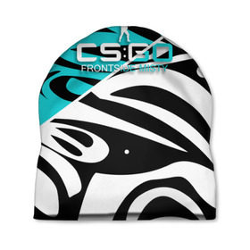 Шапка 3D с принтом cs:go - Frontside Misty Style (Снежный вихрь) в городе Новоалтайск, 100% полиэстер | универсальный размер, печать по всей поверхности изделия | Тематика изображения на принте: ak47 | cs | csgo | frontside | misty | вихрь | го | кс | снежный