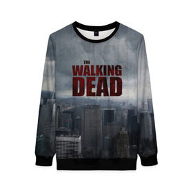 Женский свитшот 3D с принтом The Walking Dead в городе Новоалтайск, 100% полиэстер с мягким внутренним слоем | круглый вырез горловины, мягкая резинка на манжетах и поясе, свободная посадка по фигуре | the walking dead | америка | апокалипсис | глен | дерил | зомби | карл | кровь | рик | сша | ходячие мертвецы