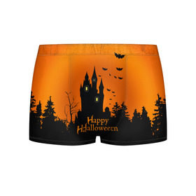Мужские трусы 3D с принтом Halloween в городе Новоалтайск, 50% хлопок, 50% полиэстер | классическая посадка, на поясе мягкая тканевая резинка | cat | dark | halloween | вамп | вампир | ведьма | готика | кот | кошка | магия | ночь | тыква | хэллоуин
