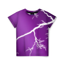 Детская футболка 3D с принтом cs:go - Lightning strike в городе Новоалтайск, 100% гипоаллергенный полиэфир | прямой крой, круглый вырез горловины, длина до линии бедер, чуть спущенное плечо, ткань немного тянется | Тематика изображения на принте: cs | csgo | lightning strike | го | кс | удар молнии