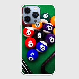 Чехол для iPhone 13 Pro с принтом Бильярд в городе Новоалтайск,  |  | кий | стол | шары