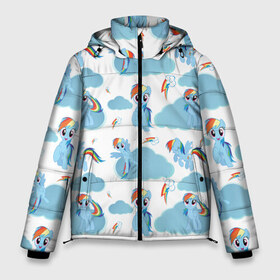 Мужская зимняя куртка 3D с принтом My Little Pony в городе Новоалтайск, верх — 100% полиэстер; подкладка — 100% полиэстер; утеплитель — 100% полиэстер | длина ниже бедра, свободный силуэт Оверсайз. Есть воротник-стойка, отстегивающийся капюшон и ветрозащитная планка. 

Боковые карманы с листочкой на кнопках и внутренний карман на молнии. | dash | rainbow | пони | радуга