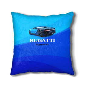 Подушка 3D с принтом Bugatti hypercar в городе Новоалтайск, наволочка – 100% полиэстер, наполнитель – холлофайбер (легкий наполнитель, не вызывает аллергию). | состоит из подушки и наволочки. Наволочка на молнии, легко снимается для стирки | bugatti | chiron | hypercar | бугатти | гиперкар | суперкар | широн