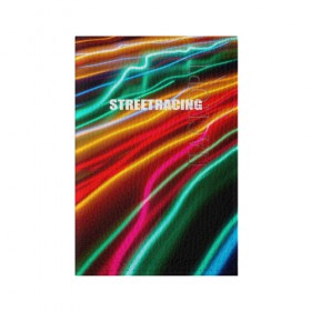 Обложка для паспорта матовая кожа с принтом Streetracing в городе Новоалтайск, натуральная матовая кожа | размер 19,3 х 13,7 см; прозрачные пластиковые крепления | streetracing | гонки | город | дорога | свет | стритрейсер | стритрейсинг