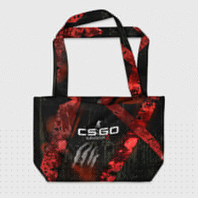 Пляжная сумка 3D с принтом cs:go - Survivor Z Style (Выживший) в городе Новоалтайск, 100% полиэстер | застегивается на металлическую кнопку; внутренний карман застегивается на молнию. Стенки укреплены специальным мягким материалом, чтобы защитить содержимое от несильных ударов
 | cs | csgo | famas | survivor | z | выживший | го | кс