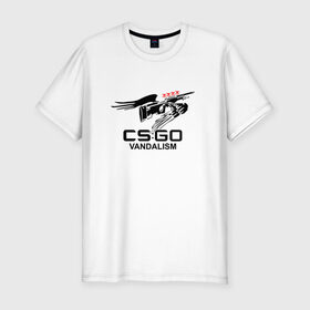Мужская футболка премиум с принтом cs:go - Mirage graffity в городе Новоалтайск, 92% хлопок, 8% лайкра | приталенный силуэт, круглый вырез ворота, длина до линии бедра, короткий рукав | awp | coldzera | cs | csgo | graffity | mirage | sk | го | кс