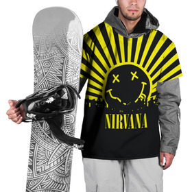 Накидка на куртку 3D с принтом Nirvana в городе Новоалтайск, 100% полиэстер |  | cobain | kurt | кобейн | курт | нирвана