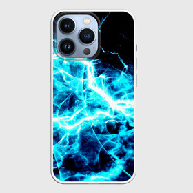 Чехол для iPhone 13 Pro с принтом energy в городе Новоалтайск,  |  | Тематика изображения на принте: energy | молнии | синий | энергия