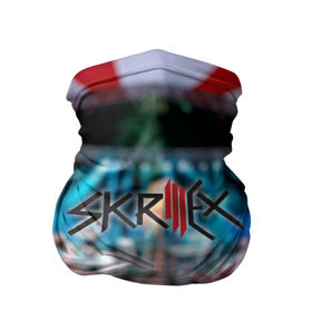 Бандана-труба 3D с принтом Skrillex dubstep в городе Новоалтайск, 100% полиэстер, ткань с особыми свойствами — Activecool | плотность 150‒180 г/м2; хорошо тянется, но сохраняет форму | скрилекс | скриллекс