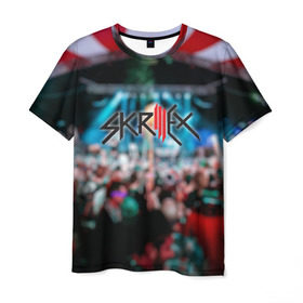 Мужская футболка 3D с принтом Skrillex dubstep в городе Новоалтайск, 100% полиэфир | прямой крой, круглый вырез горловины, длина до линии бедер | скрилекс | скриллекс