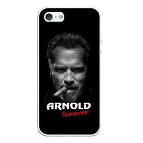 Чехол для iPhone 5/5S матовый с принтом Arnold forever в городе Новоалтайск, Силикон | Область печати: задняя сторона чехла, без боковых панелей | актёр | арнольд шварценеггер | боевик | звезда | киногерой | супергерой | терминатор