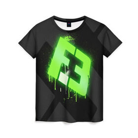 Женская футболка 3D с принтом cs:go - Flipsid3 (Black collection) в городе Новоалтайск, 100% полиэфир ( синтетическое хлопкоподобное полотно) | прямой крой, круглый вырез горловины, длина до линии бедер | cs | csgo | flipsid3 | го | кс