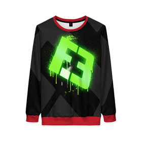 Женский свитшот 3D с принтом cs:go - Flipsid3 (Black collection) в городе Новоалтайск, 100% полиэстер с мягким внутренним слоем | круглый вырез горловины, мягкая резинка на манжетах и поясе, свободная посадка по фигуре | cs | csgo | flipsid3 | го | кс