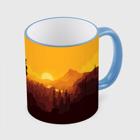 Кружка 3D с принтом Firewatch в городе Новоалтайск, керамика | ёмкость 330 мл | fire | firewatch | game | watch | игра