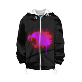 Детская куртка 3D с принтом cs:go - iBUYPOWER (Black collection) в городе Новоалтайск, 100% полиэстер | застежка — молния, подол и капюшон оформлены резинкой с фиксаторами, по бокам — два кармана без застежек, один потайной карман на груди, плотность верхнего слоя — 90 г/м2; плотность флисового подклада — 260 г/м2 | 2014 | cs | csgo | ibuypower | katowice | го | кс