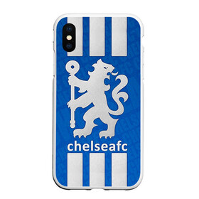 Чехол для iPhone XS Max матовый с принтом Chelsea в городе Новоалтайск, Силикон | Область печати: задняя сторона чехла, без боковых панелей | chelsea | football. | английская премьер лига | апл | футбол | челси