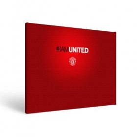 Холст прямоугольный с принтом I am United в городе Новоалтайск, 100% ПВХ |  | manchester united