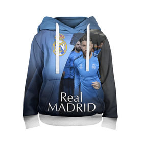 Детская толстовка 3D с принтом Real Madrid в городе Новоалтайск, 100% полиэстер | двухслойный капюшон со шнурком для регулировки, мягкие манжеты на рукавах и по низу толстовки, спереди карман-кенгуру с мягким внутренним слоем | Тематика изображения на принте: real madrid