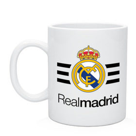 Кружка с принтом Real madrid в городе Новоалтайск, керамика | объем — 330 мл, диаметр — 80 мм. Принт наносится на бока кружки, можно сделать два разных изображения | football | real | real madrid | примера | реал | реал мадрид | футбол | чемпионат испании