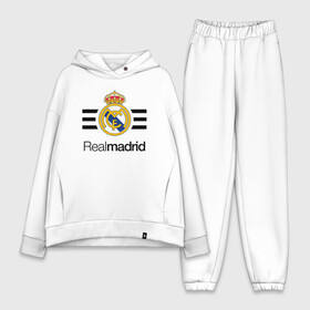 Женский костюм хлопок Oversize с принтом Real madrid в городе Новоалтайск,  |  | football | real | real madrid | примера | реал | реал мадрид | футбол | чемпионат испании
