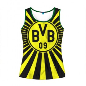 Женская майка 3D с принтом Borussia1 в городе Новоалтайск, 100% полиэстер | круглая горловина, прямой силуэт, длина до линии бедра | borussia | bvb | football | боруссия | бундеслига | дортмунд | футбол | чемпионат германии