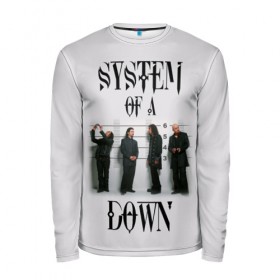 Мужской лонгслив 3D с принтом System of a Down в городе Новоалтайск, 100% полиэстер | длинные рукава, круглый вырез горловины, полуприлегающий силуэт | 