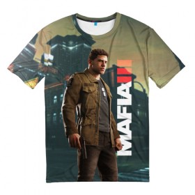 Мужская футболка 3D с принтом Mafia 3 в городе Новоалтайск, 100% полиэфир | прямой крой, круглый вырез горловины, длина до линии бедер | mafia | мафия