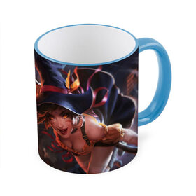 Кружка 3D с принтом Witch Nidalee в городе Новоалтайск, керамика | ёмкость 330 мл | league of leagends | nidalee | witch nidalee | лига легенд | лол