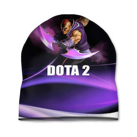 Шапка 3D с принтом Anti-Mage в городе Новоалтайск, 100% полиэстер | универсальный размер, печать по всей поверхности изделия | anti mage | dota 2 | игрок | игры | клинки | меч | оружие