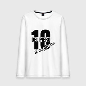 Мужской лонгслив хлопок с принтом del piero il capitano в городе Новоалтайск, 100% хлопок |  | del piero il capitano