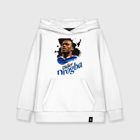 Детская толстовка хлопок с принтом Didier_Drogba в городе Новоалтайск, 100% хлопок | Круглый горловой вырез, эластичные манжеты, пояс, капюшен | Тематика изображения на принте: дидье дрогба | челси