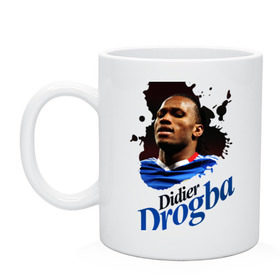 Кружка с принтом Didier_Drogba в городе Новоалтайск, керамика | объем — 330 мл, диаметр — 80 мм. Принт наносится на бока кружки, можно сделать два разных изображения | Тематика изображения на принте: дидье дрогба | челси