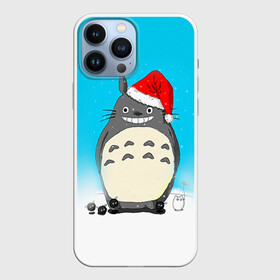 Чехол для iPhone 13 Pro Max с принтом Тоторо под снегом в городе Новоалтайск,  |  | Тематика изображения на принте: totoro | аниме | новогодние аниме | новый год | рождественские аниме | тоторо