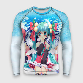 Мужской рашгард 3D с принтом Мику и подарки в городе Новоалтайск,  |  | hatsune miku | аниме | новогодние аниме | новый год | рождественские аниме. | хатсуне мику | хацуне мику | хацунэ мику