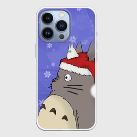 Чехол для iPhone 13 Pro с принтом Тоторо и снег в городе Новоалтайск,  |  | totoro | аниме | новогодние аниме | новый год | рождественские аниме | тоторо