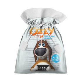 Подарочный 3D мешок с принтом Ozzy в городе Новоалтайск, 100% полиэстер | Размер: 29*39 см | dog | fast furry | бигль | большой собачий побег | мартин | мультфильм | оззи | побег | свободу разношерстным | собака